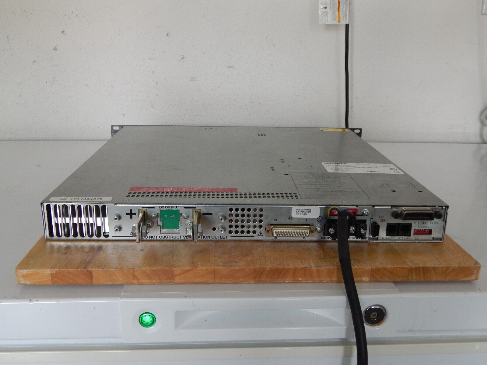 Sorensen DCS50-20E M9C Programmable DC Power Supply 50V, 20A GPIB Sorensen DCS50-20E M9C Programmable DC Power Supply 50V, 20A GPIB